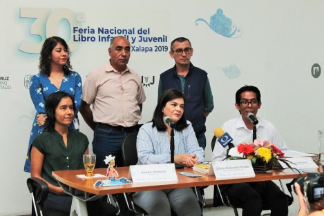 En la Galería de Arte Contemporáneo de Xalapa fue presentado el programa de la 30a Feria Nacional del Libro Infantil y Juvenil Xalapa 2019, a realizarse del 26 de julio al 4 de agosto en el Colegio Preparatorio de Xalapa.