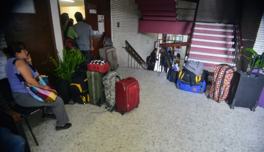  Un grupo de 200 personas salió de las instalaciones de la Secretaría del Trabajo y Previsión Social y Productividad, rumbo a la ciudad  Tijuana para trabajar en la empresa Samsung por cuatro meses.
