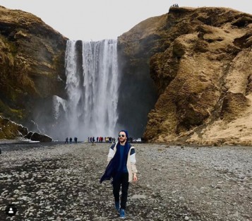César Ferreira en Islandia. Imagen tomada de su cuenta en Instagram @caesarferreira 