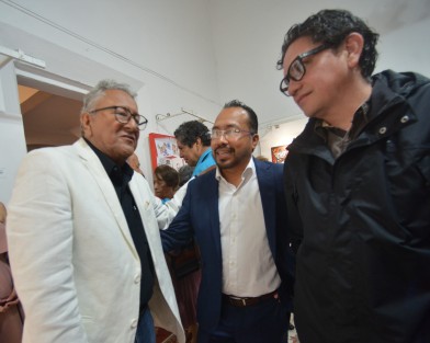 En la Casa de la Caricatura de la ciudad de Xalapa se inauguró la exposición  <em>El placer de pintar</em> en homenaje a la trayectoria de 40 años del reconocido caricaturista Fernando Morales FM.