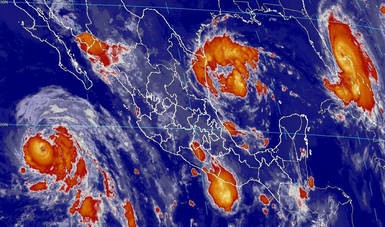 Se pronostican lluvias puntuales torrenciales para Tamaulipas y Veracruz, intensas para regiones de Nuevo León, locales muy fuertes para San Luis Potosí, Hidalgo, Puebla, Oaxaca, Chiapas, Campeche y Yucatán, así como lluvias de diferente intensidad en el noreste, el oriente y el sureste de México, las cuales serán con descargas eléctricas, fuertes rachas de viento y posible granizo, debido al Ciclón Tropical Potencial Número 7.