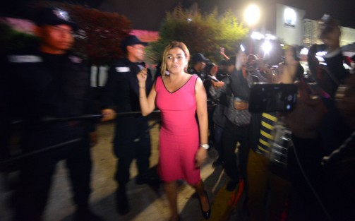 La diputada María Josefina Gamboa Torales recorrió las filas de policías que se hicieron para impedir su entrada, y dijo que lo mismo hubieran hecho en Coatzacoalcos, ya que no era posible tanta seguridad desperdiciada.  