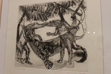 Xalapeños y visitantes tenemos actualmente la oportunidad de admirar obras del Maestro Francisco Toledo, en la exposición <em>Maestros Oaxaqueños del IAGO</em>,  en la Galería de Arte Contemporáneo de Xalapa.  