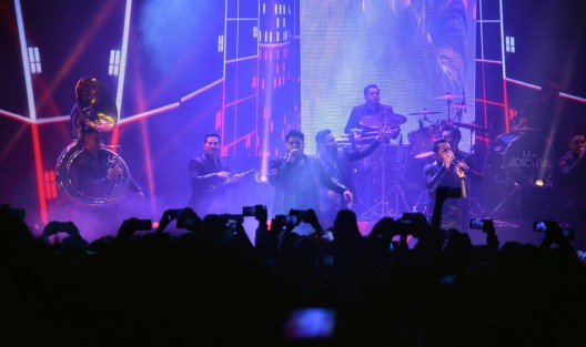 Luego del acto protocolario inició el concierto de la banda La Adictiva.