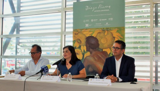 En conferencia de prensa, Silvia Alejandre Prado, directora del IVEC, Sergio Rosete Xotlanihua, subdirector de Artes y Patrimonio del IVEC, así como Iván Francisco Martínez Olvera, subsecretario de Promoción y Atención Turística, anunciaron la exposición en la Casa de México en Madrid de una parte de la Colección Diego Rivera del Estado de Veracruz. Como parte de este intercambio se presentará en el MAEV, la exposición Tres Siglos de Pintura en México. 