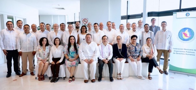 El gobernador de Veracruz, CUitláhuac García, inauguró en la ciudad de Veracruz, el LI Congreso Nacional y Asamblea General Ordinaria de la Federación Mexicana de Organismos Públicos de Derechos Humanos. 