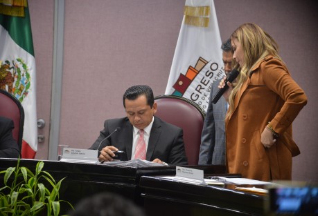 A petición de la diputada María Josefina Gamboa se leyó la lista de  la propuesta de los 13 magistrados propuestas por el ejecutivo  los cuales son de Bertha Inés Chávez Méndez; Claudia Reséndiz Aguilar; Graciela Patricia Berlín Mendoza; Denisse de los Ángeles Uribe Obregón; Florencia Cruz Hernández; Isabel Inés Romero Cruz, María del Socorro Hernández Cadena; Rosalba Hernández Hernández; Sofía Martínez Huerta; Adolfo Cortés Veneroso; Cándido Nicanor Rivera; Esteban Martínez Vázquez y Sergio Jiménez Maraboto.