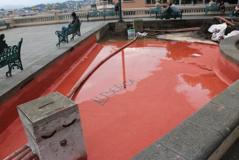Según se lee, tendremos alberca en el parque Juárez de Xalapa.