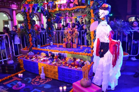 Presencia de Teocelo en los festejos del Día de Muertos en Xalapa.