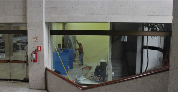 El lactario para trabajadoras de Palacio Legislativo, entre las obras de mantenimiento que se realizan. 