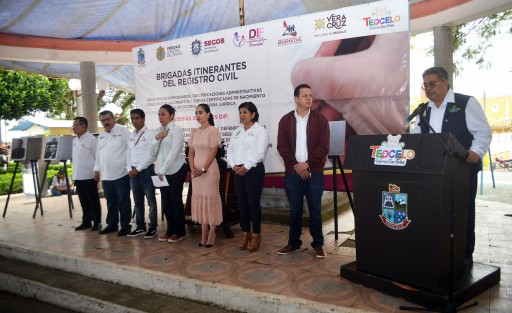 El día de hoy  se llevaron a cabo en Teocelo, Ver., las Brigadas Itinerantes del Registro Civil y la Campaña de Servicios DIF, en coordinación con la Secretaría de Salud a través de la Jurisdicción Sanitaria Número V.