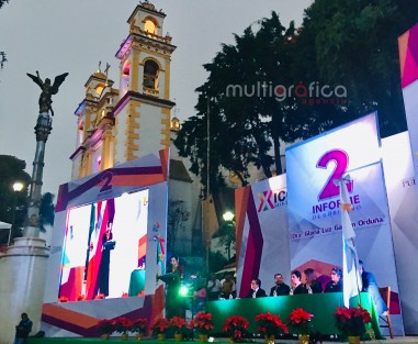 Gloria Luz Galván Orduña, alcaldesa de Xico, rindió la noche de este domingo su Segundo Informe de Labores pleno de realidades que transformaron a su pueblo.   