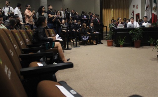 Comparecencia del titular de la SSP, Hugo Gutiérrez Maldonado, ante diputados locales.