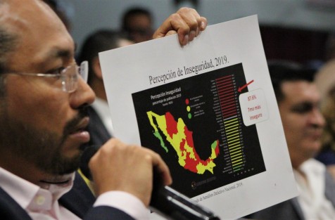 Las cifras de la oposición contra las del Secretario de Seguridad Pública. 