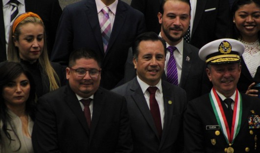 Entrega al secretario de Marina, almirante José Rafael Ojeda Durán, de la Medalla y Diploma Adolfo Ruiz Cortines 2019.