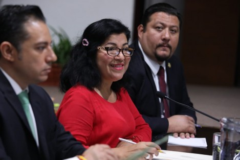 Rocío Pérez Pérez, secretaria de Medio Ambiente, acudió al Congreso del Estado a comparecer ante diputados por la Glosa del Primer Informe de Gobierno.
