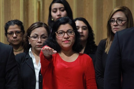 Rocío Pérez Pérez, secretaria de Medio Ambiente, acudió al Congreso del Estado a comparecer ante diputados por la Glosa del Primer Informe de Gobierno.