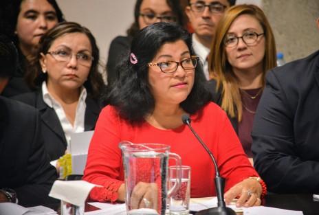 La titular de la Secretaría de Medio Ambiente (Sedema), María del Rocío Pérez Pérez fue recibida por la diputada Margarita Corro Mendoza y por los diputados Juan Manuel de Unanue Abascal y Antonio García Reyes, presidenta, secretario y vocal, respectivamente, de la Comisión Permanente de Medio Ambiente, Recursos Naturales y Cambio Climático de la LXV Legislatura local, en el Palacio Legislativo, donde presentó los resultados de su gestión. 