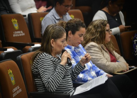 Con muy poco interés de parte de diputados, medios de comunicación y público en general (aplaudidores) se realizó la penúltima comparecencia;  ésta corrió a cargo de la contralora general del Estado, Mercedes Santoyo Domínguez, ante la Comisión de Hacienda. 