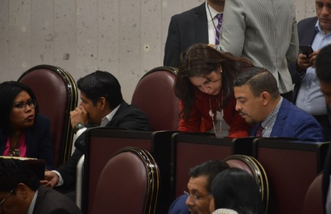 Aspectos  de  la penúltima sesión de 2019 de la LXV Legislatura de Veracruz.