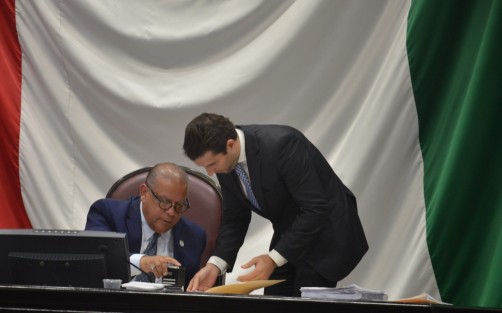 Aspectos  de  la penúltima sesión de 2019 de la LXV Legislatura de Veracruz.