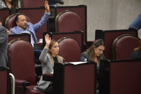 Aspectos  de  la penúltima sesión de 2019 de la LXV Legislatura de Veracruz.