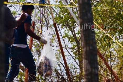 Restos  humanos  de al menos 5 personas fueron localizados en la barranca de Cerro Gordo, municipio de Emiliano Zapata.