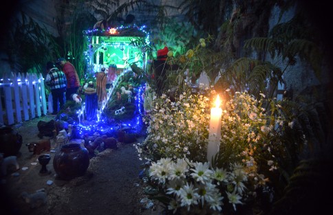 Los visitantes recorren los nueve diferentes nacimientos admirando las diferente formas de colocar las figuras y escenarios recreados por los encargados de la velación del Niño Dios. Cabe destacar que en cada sitio los visitantes reciben buñuelos, tamales, ponche y café.   