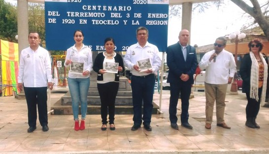 El día de hoy se llevó a cabo la conmemoración  del Centenario del Terremoto del 3 de Enero de 1920 en Teocelo, para ello, el H. Ayuntamiento realizó una serie de actividades con la cuales se recordó esta importante fecha para la población  Teocelana y de la Región.