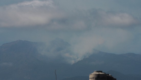 La mañana de este lunes fueron visibles desde Xalapa los incendios en el Cofre de Perote.