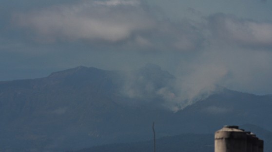 La mañana de este lunes fueron visibles desde Xalapa los incendios en el Cofre de Perote.