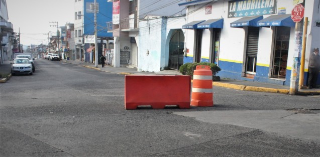 Sigue el cierre de calles del centro de Xalapa,  por obras del Ayuntamiento.
