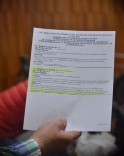 Durante la novena sesión ordinaria, del primer periodo, correspondiente al segundo año de labores, la LXV Legislatura turnó a las Comisiones Permanentes Unidas de Gobernación y de Justicia y Puntos Constitucionales el oficio, enviado por la Fiscalía Especializada en Combate a la Corrupción, por el cual solicita a esta Soberanía la suspensión y revocación del mandato de los ciudadanos José Paulino Domínguez Sánchez y Lucero Yazmín Palmeros Barradas, presidente y síndica, respectivamente, del ayuntamiento de Actopan. 