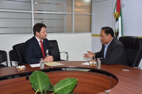  El Visitador de la Fiscalía General del Estado, Alfredo de la Rosa Escalante se reunió con el Oficial de Enlace de la Oficina de Investigación Criminal de Alemania, Michael Schade para dar inicio a una relación de cooperación y cooperación. 