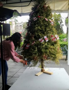 Durante el arranque de la campaña“Recicla tu Navidad, la titular de SEDEMA estatal dijo que con estas acciones ahora es momento de regresarle a la tierra algo de lo que le tomamos para adornar nuestros hogares en las pasadas fiestas decembrinas.