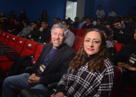 El director general del COVEICyDET, Darwin Mayorga, en compañía de Cecilia Montero, Katia Zamora y Alberto Aguilar, inauguraron el Seminario de Periodismo Científico que contó como primer ponente a Martín Bonfil con la conferencia <em>Divulgación y periodismo científico: construyendo una cultura científica</em>.  