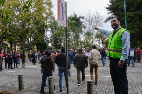 Personal de Protección Civil, elementos de la Policía Municipal y Estatal estuvieron pendientes de los pormenores del simulacro.  