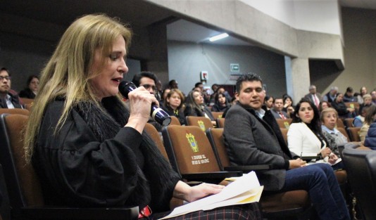 Aspectos de la comparecencia de la auditora general del Órgano de Fiscalización Superior del Estado de Veracruz (Orfis), Delia González Cobos, correspondiente al ejercicio 2019.