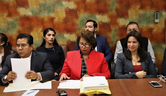 la Comisión Permanente de Vigilancia de la LXV Legislatura recibió, de la auditora general del Órgano de Fiscalización Superior del Estado (Orfis), Delia González Cobos, el Informe de Resultados de la nueva valoración a las Cuentas Públicas 2018.  