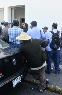 Productores de cítricos del municipio de Álamo Temapache acudieron a las oficinas de la Secretaría de Desarrollo Agropecuario, Rural y Pesca (SEDARPA),  para tratar de hablar con el titular de Eduardo Cadena Cerón, ya que no les han hecho válido el Seguro Catastrófico a campesinos que resultarron severamente afectados por la sequía en aquella zona. 