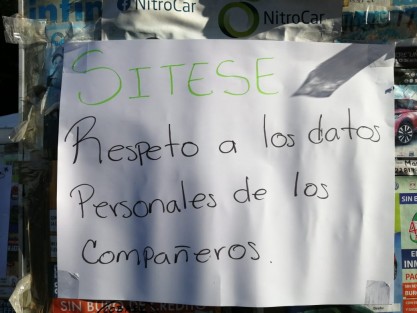 El secretario general del SITESE, el Lic. Levy de Jesús Galván Pesqueda, dijo que la toma de instalaciones  es por el incumplimiento, cambios de adscripción  y inseguridad, que afecta a varios integrantes de este sindicato.  