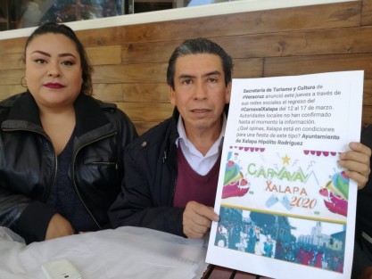 Teódulo Guzmán, organizador del Carnaval de Xalapa, asegura que el proyecto continúa pese a la negativa del alcalde. Llama a la población a manifestarse si desean que el mismo se realice.