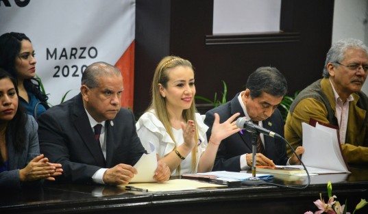 La diputada Nora Jessica Lagunes Jáuregui fue la anfitriona de la presentación del libro Temas selectos sobre violencia política de género, del que es coautora, en una labor conjunta de 18 especialistas en el tema, el Centro de Estudios para la Igualdad de Género y los Derechos Humanos del Congreso del Estado, a cargo de la doctora Mónica Mendoza Madrigal, y la Universidad de Xalapa.