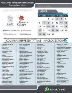 Verifique el calendario de tandeo de su colonia.  