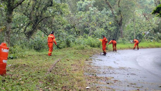 Desde el inicio  de obra el pasado 3 de abril, se mantienen los trabajos  en la carretera Teocelo - Texin, como lo son el chapeo,  la liberación de cunetas y el vertido de base, entre otras acciones que se continúan realizando de manera permanente