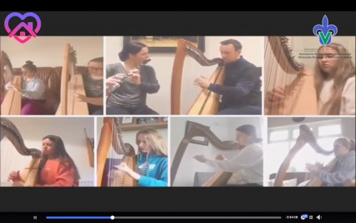 Con la participación de más de 120 músicos de los cinco continentes interpretando sus mejores piezas de arpa, realizan el 