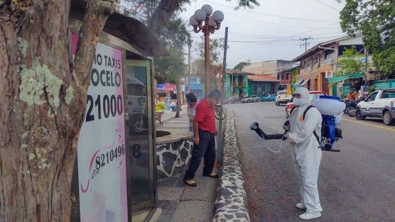 Las acciones de sanitización para evitar cualquier contagio continuarán en comunidades  a partir de la próxima semana, por lo que se solicita a la ciudadanía estar atentos a los avisos por los diversos medios. 