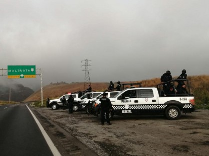Xalapa, Ver., 12 de mayo de 2020.- A fin de garantizar la seguridad de viajeros e inhibir el robo a transporte, la Secretaría de Seguridad Pública (SSP) de Veracruz, en coordinación con fuerzas de Puebla, implementó un operativo sobre la carretera Maltrata-Esperanza.