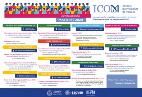 Este lunes 18 de mayo, los recintos del IVEC participan a través de sus espacios digitales en el Día Internacional de los Museos, que en esta ocasión se celebra con  tema: Museos por la igualdad: diversidad e inclusión. 