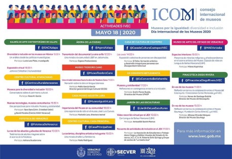 Este lunes 18 de mayo, los recintos del IVEC participan a través de sus espacios digitales en el Día Internacional de los Museos, que en esta ocasión se celebra con tema: Museos por la igualdad: diversidad e inclusión. 